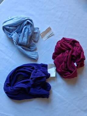 American Apparel Tights Lot Pantyhose Pink Blue Women Size Medium to Large